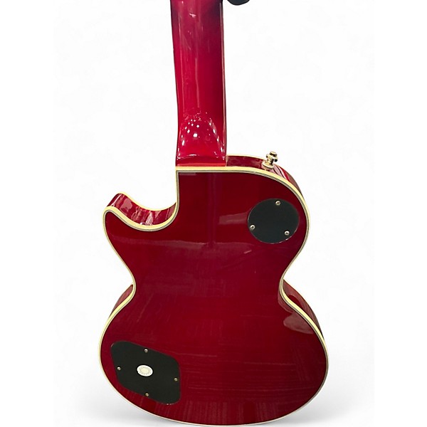 Used 2003 Epiphone Les Paul Custom Cherry Sunburst Solid Body Electric Guitar