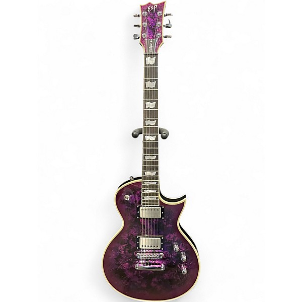 Used ESP Eclipse Custom Purple Peel Solid Body Electric Guitar