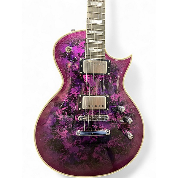 Used ESP Eclipse Custom Purple Peel Solid Body Electric Guitar