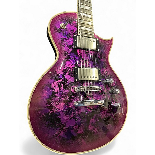 Used ESP Eclipse Custom Purple Peel Solid Body Electric Guitar