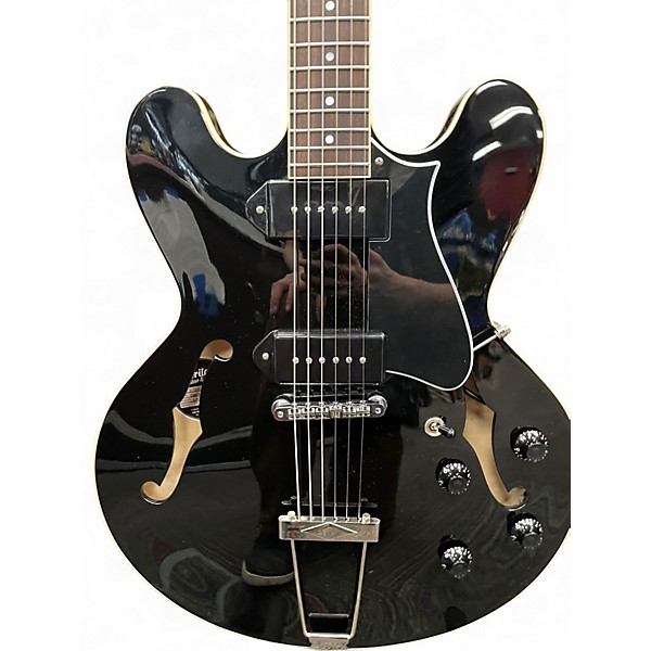 Used Heritage STDH-530 Ebony Hollow Body Electric Guitar