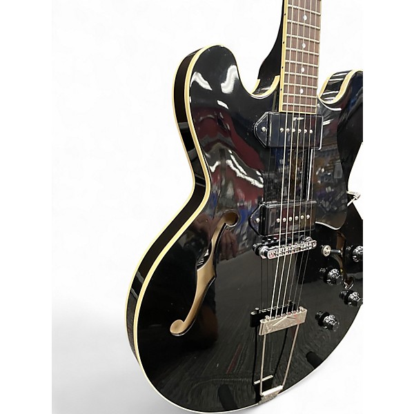 Used Heritage STDH-530 Ebony Hollow Body Electric Guitar