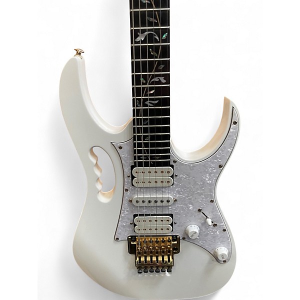Used Ibanez JEM7VP White Solid Body Electric Guitar