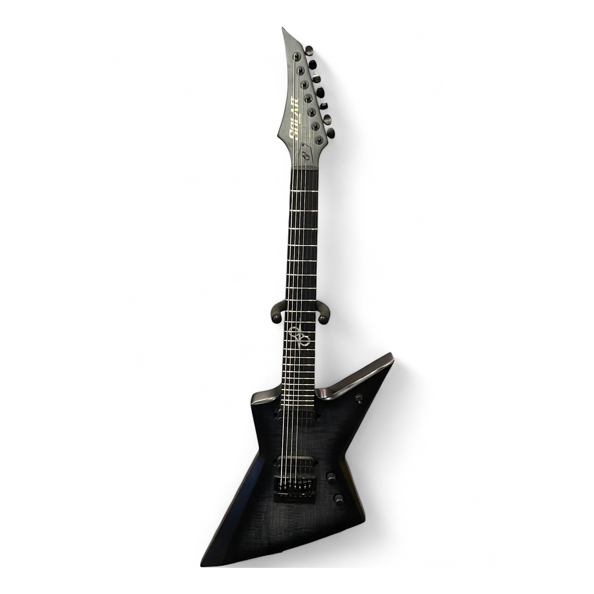 Used Solar Guitars E1.7FBB 7STR EVERTUNE Black Solid Body Electric