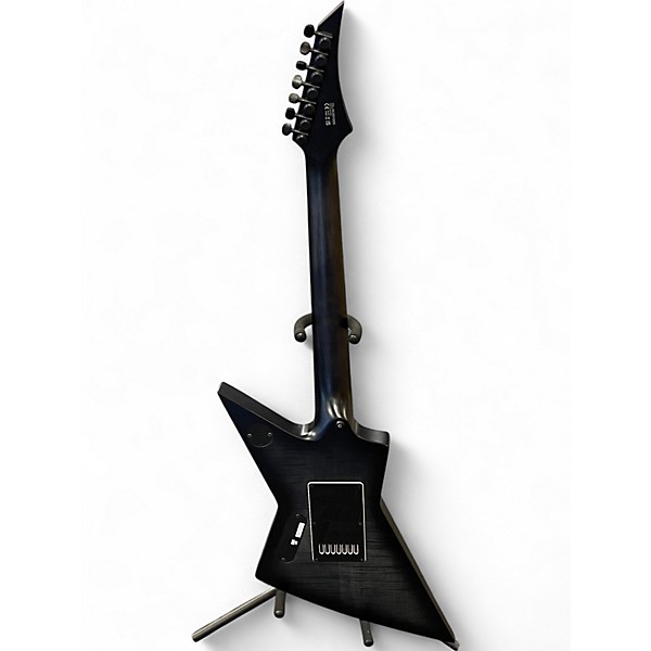 Used Solar Guitars E1.7FBB 7STR EVERTUNE Black Solid Body Electric Guitar