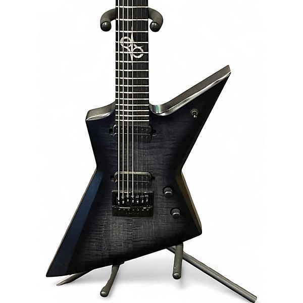Used Solar Guitars E1.7FBB 7STR EVERTUNE Black Solid Body Electric Guitar