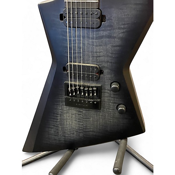 Used Solar Guitars E1.7FBB 7STR EVERTUNE Black Solid Body Electric Guitar