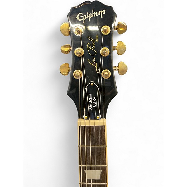 Used Epiphone Les Paul Ultra Black Solid Body Electric Guitar