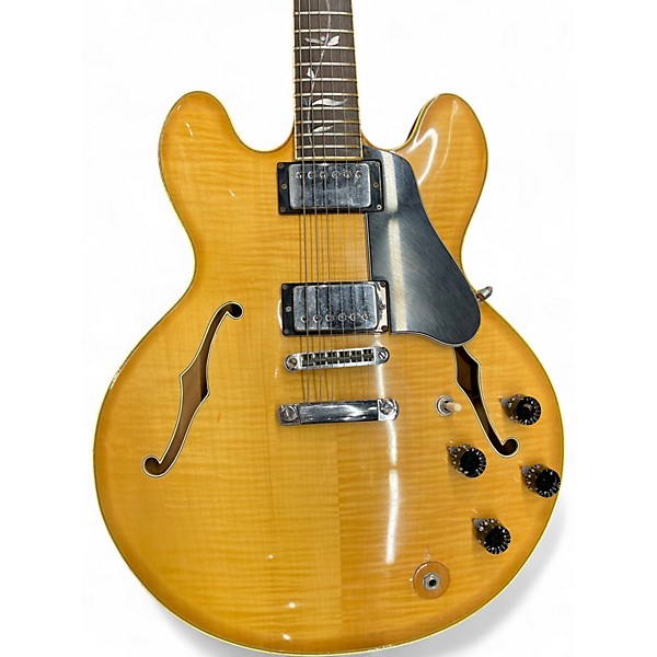 Vintage 1970s Electra SLM 2266 Natural Hollow Body Electric Guitar