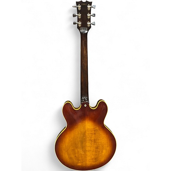 Vintage 1970s Electra SLM1266 Sunburst Hollow Body Electric Guitar