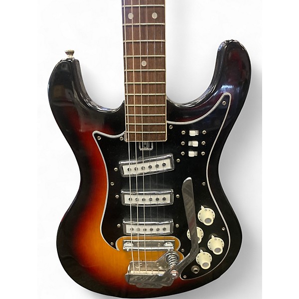 Used Norma Single Cut 2 Tone Sunburst Solid Body Electric Guitar
