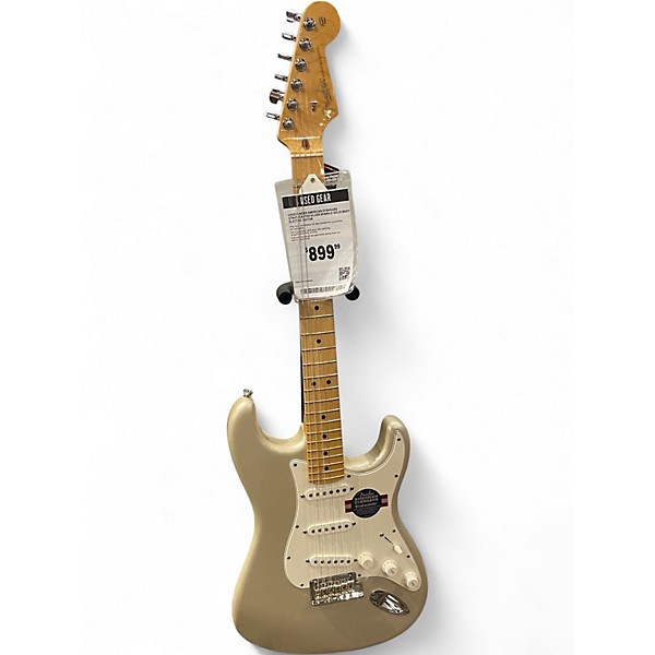 Used Fender American Standard Stratocaster Silver Sparkle Solid Body Electric Guitar