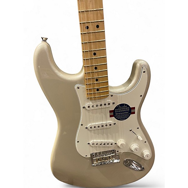 Used Fender American Standard Stratocaster Silver Sparkle Solid Body Electric Guitar
