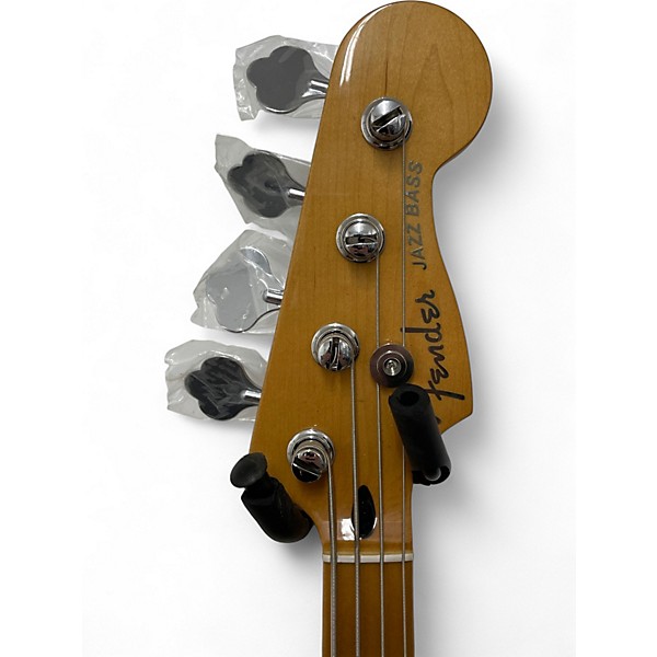 Used Fender Player Plus Jass Bass Olympic Pearl Electric Bass Guitar