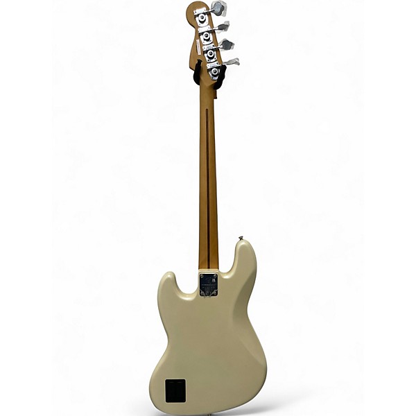 Used Fender Player Plus Jass Bass Olympic Pearl Electric Bass Guitar