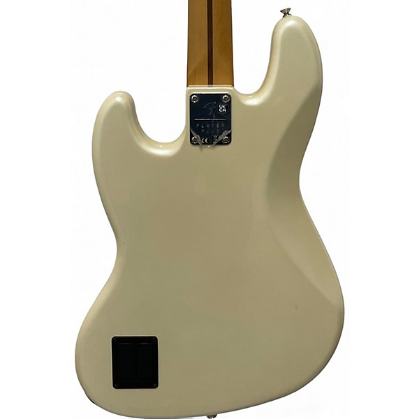 Used Fender Player Plus Jass Bass Olympic Pearl Electric Bass Guitar