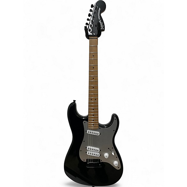 Used Squier Contemporary Stratocaster Black Solid Body Electric Guitar