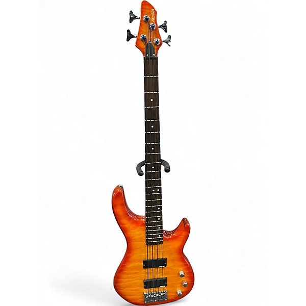 Used Austin AU860 Brown Sunburst Electric Bass Guitar