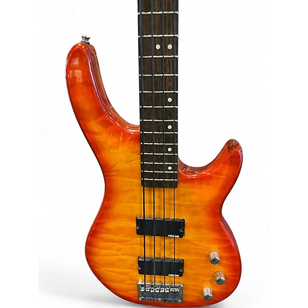 Used Austin AU860 Brown Sunburst Electric Bass Guitar