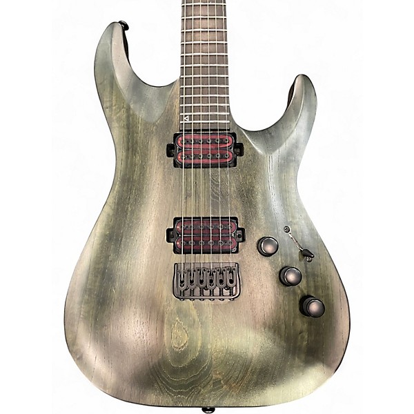Used Schecter Guitar Research C1 Apocalypse Black Solid Body Electric Guitar