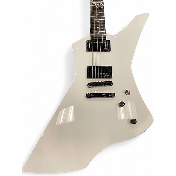 Used ESP James Hetfield Snakebyte Alpine White Solid Body Electric Guitar