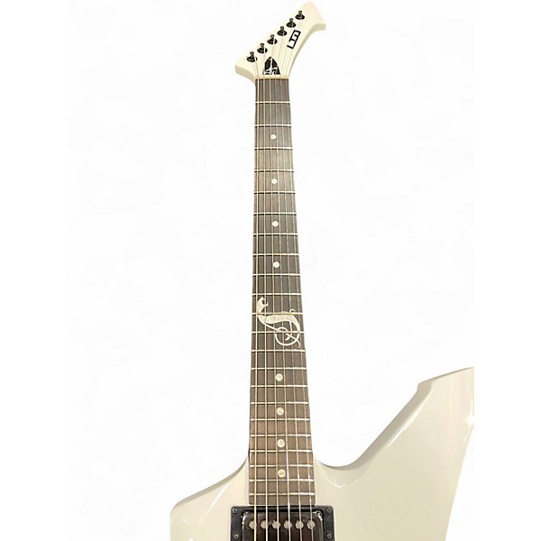 Used ESP James Hetfield Snakebyte Alpine White Solid Body Electric Guitar