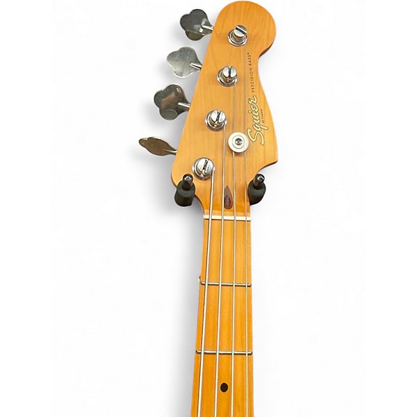 Used Squier 40th anniversary 40th precision Satin Red Electric Bass Guitar