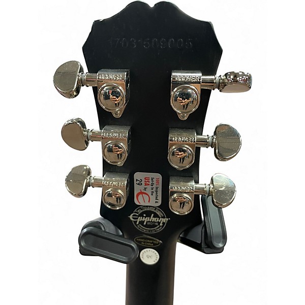 Used Epiphone Les Paul Traditional PRO II Black Solid Body Electric Guitar