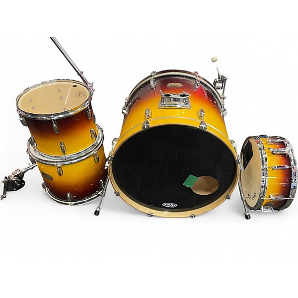 Used Pearl 4 Piece Export sunburst Drum Kit