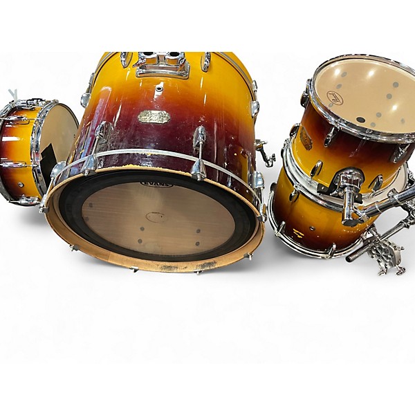 Used Pearl 4 Piece Export sunburst Drum Kit