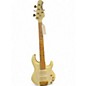 Used Ernie Ball Music Man Stingray HH 5 String white and gold Electric Bass Guitar thumbnail