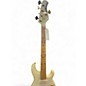 Used Ernie Ball Music Man Stingray HH 5 String white and gold Electric Bass Guitar