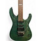Used ESP LTD MH103QM Trans Green Solid Body Electric Guitar