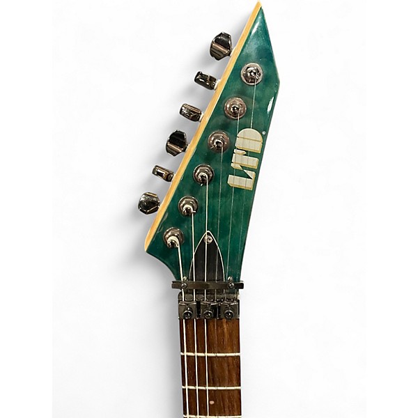 Used ESP LTD MH103QM Trans Green Solid Body Electric Guitar