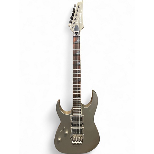 Used Ibanez RG5EX1 Left Handed Silver Electric Guitar
