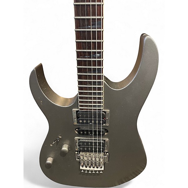 Used Ibanez RG5EX1 Left Handed Silver Electric Guitar