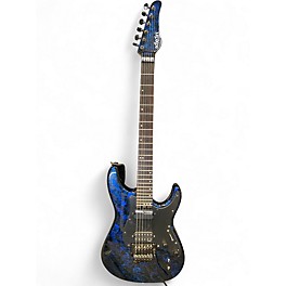 Used Schecter Guitar Research Sun Valley Super Shredder FRS Blue Reign Solid Body Electric Guitar
