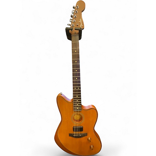 Used Fender ACOUSTASONIC JAZZMASTER Walnut Acoustic Electric Guitar