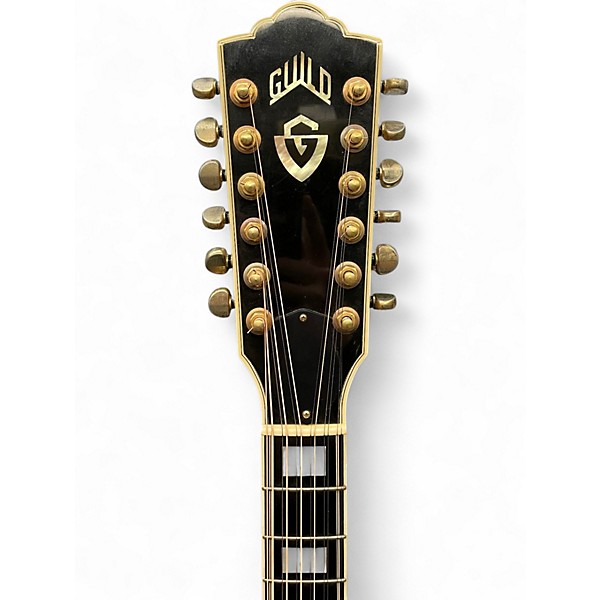 Vintage 1990s Guild JF65-12 Natural 12 String Acoustic Electric Guitar