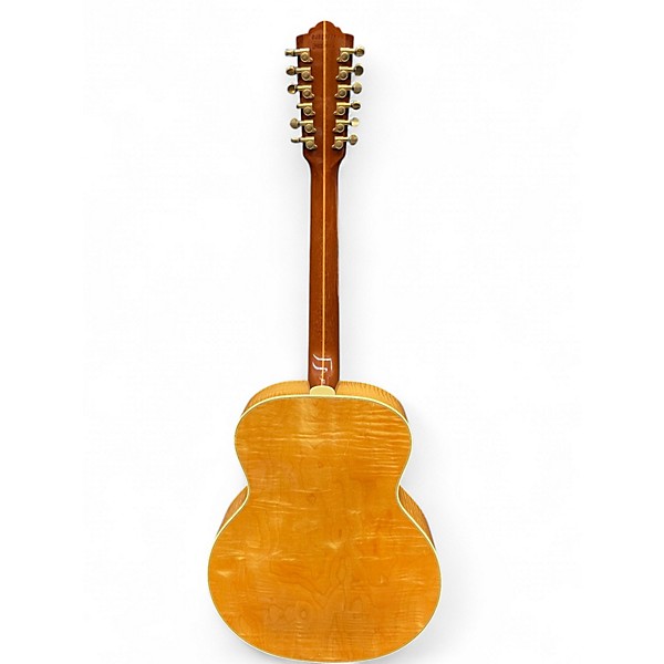 Vintage 1990s Guild JF65-12 Natural 12 String Acoustic Electric Guitar