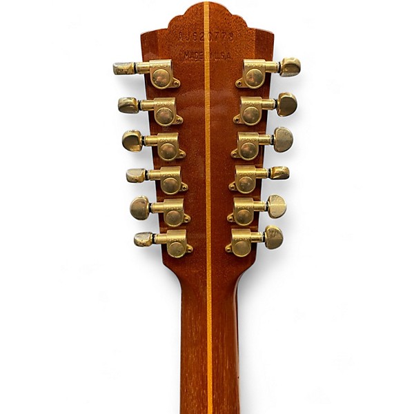 Vintage 1990s Guild JF65-12 Natural 12 String Acoustic Electric Guitar