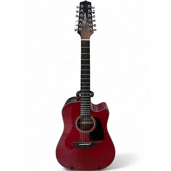 Used Takamine GD30CE-12 Candy Apple Red 12 String Acoustic Electric Guitar