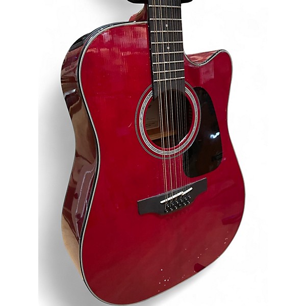Used Takamine GD30CE-12 Candy Apple Red 12 String Acoustic Electric Guitar