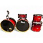 Used 2003 Pearl 7 Piece Export Double Candy Apple Red Drum Kit thumbnail