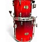 Used 2003 Pearl 7 Piece Export Double Candy Apple Red Drum Kit
