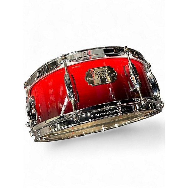 Used 2003 Pearl 7 Piece Export Double Candy Apple Red Drum Kit