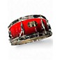 Used 2003 Pearl 7 Piece Export Double Candy Apple Red Drum Kit