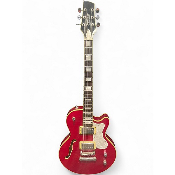 Used Waterstone David Brian Williams "Bobby-O" Red Hollow Body Electric Guitar