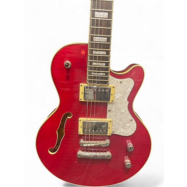 Used Waterstone David Brian Williams "Bobby-O" Red Hollow Body Electric Guitar
