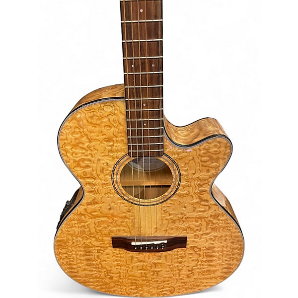 Used Mitchell MX-430 QUILTED  MAPLE Acoustic Electric Guitar